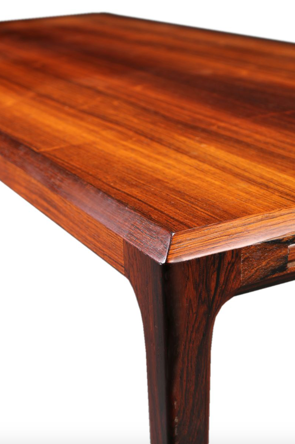 Extendable XL Mid-Century Brazilian Rosewood Coffee Table by Johannes Andersen for CFC Silkeborg