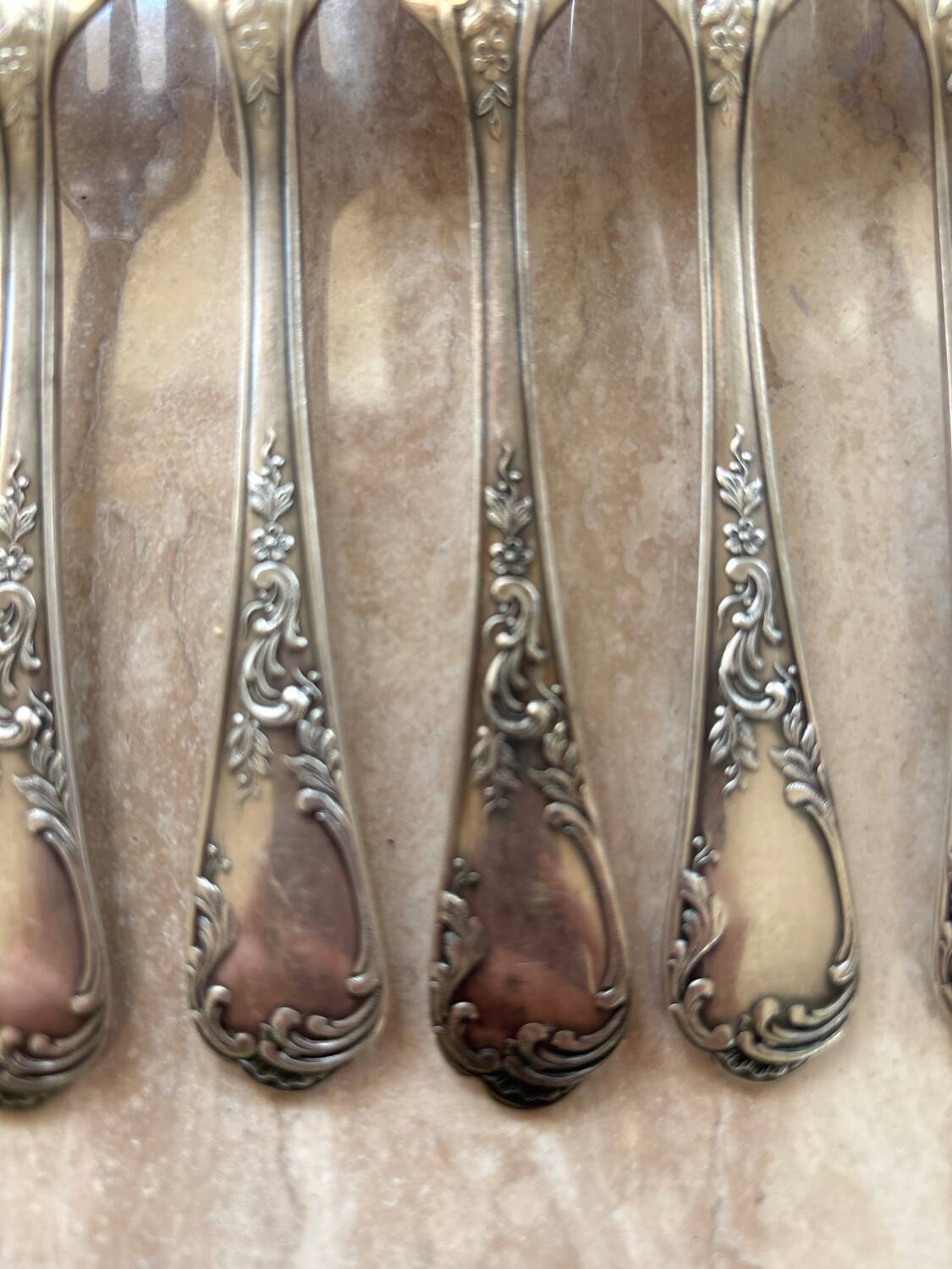 12 Christofle solid silver forks
