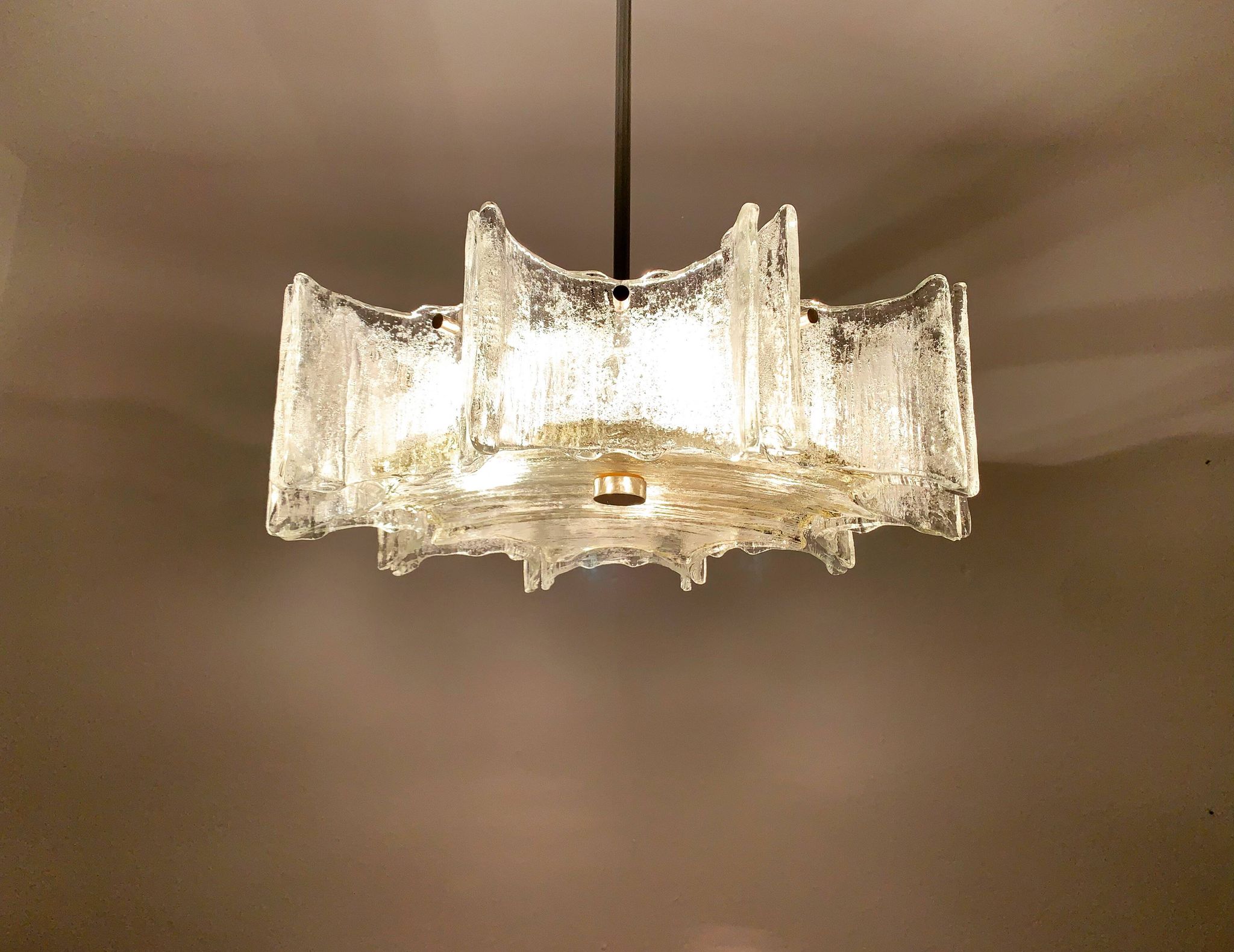 Ice Glass Chandelier by Kaiser Leuchten