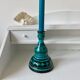 Blue ceramic candle holder