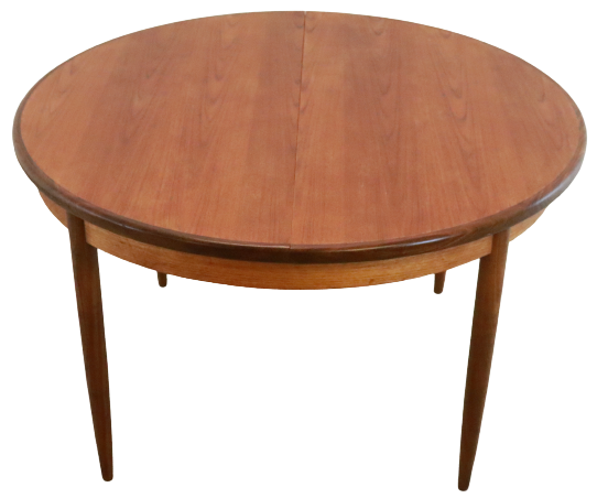 Round g-plan vintage dining table extendable 'breadsell'