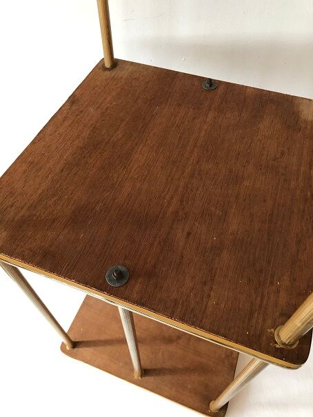 Vintage pedestal table in formica 60s