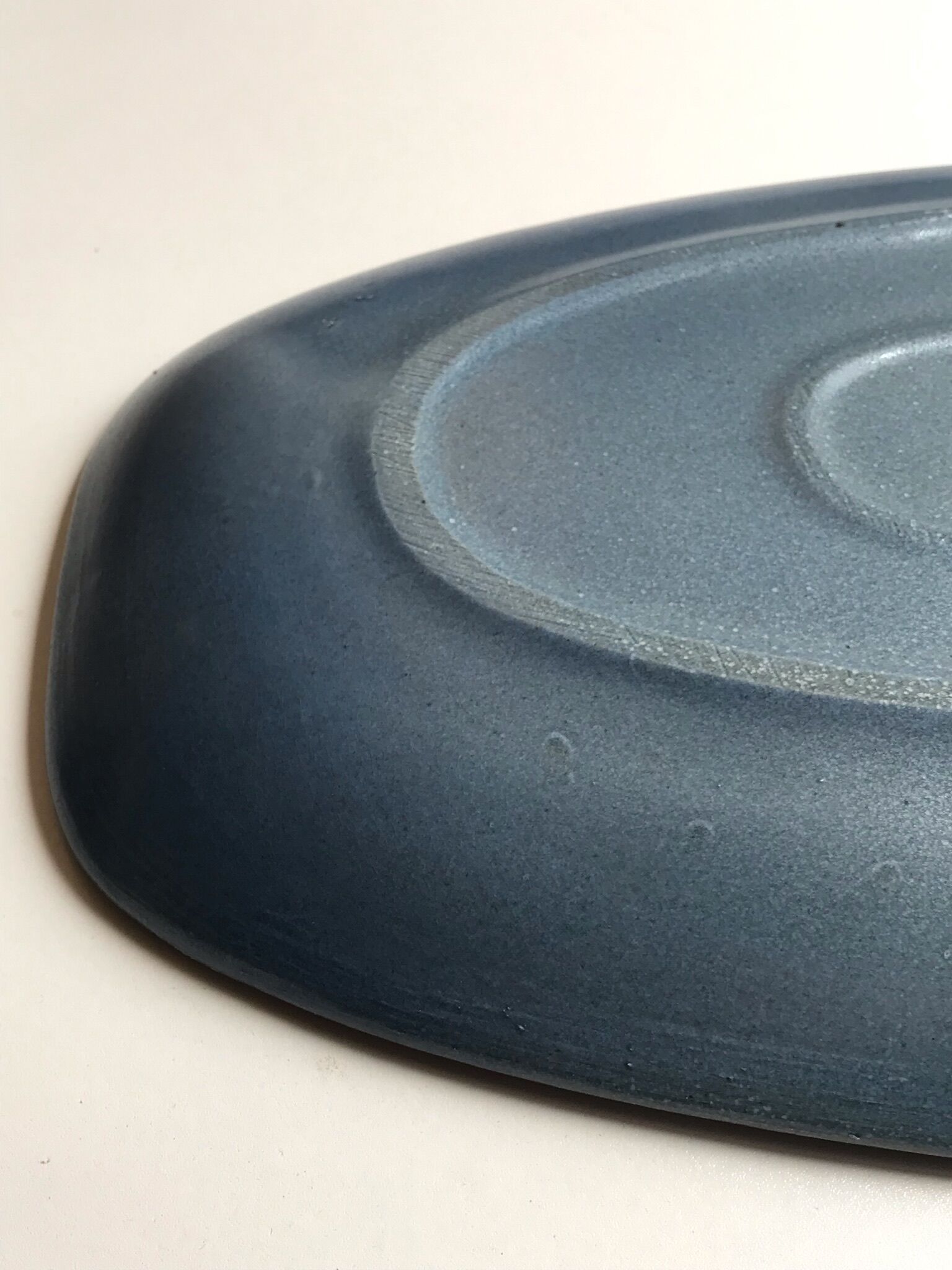 Decorative ceramic dish unique vintage Years 70