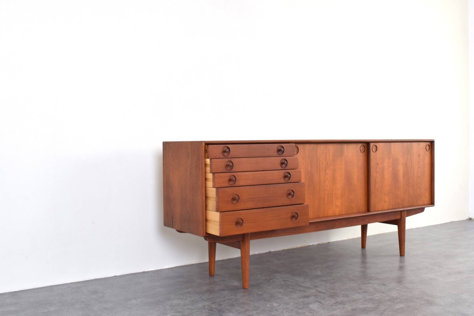 Mid-Century Norwegian Teak Sideboard from Bruksbo, 1960s.