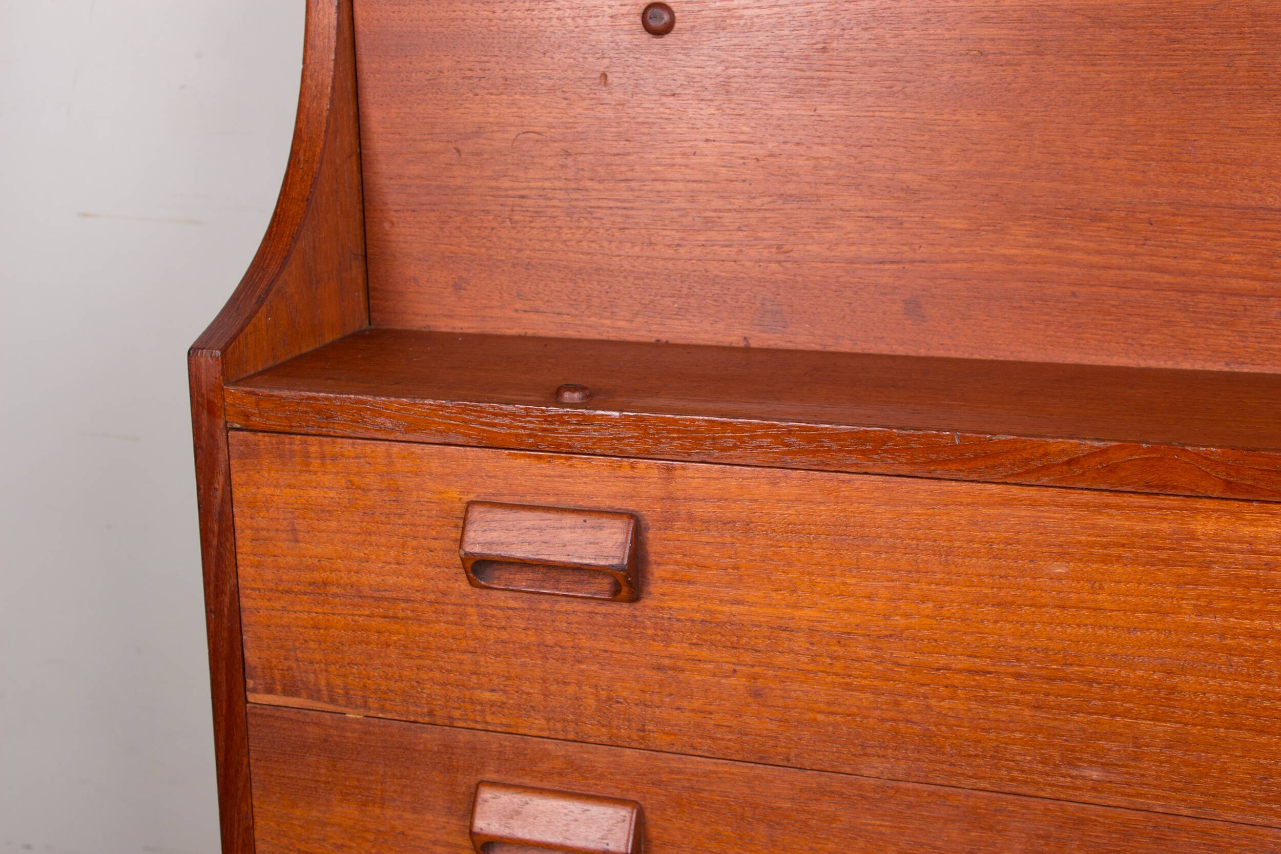 Secrétaire, bureau, Danois en Teck par Borge Mogensen pour Soborg Mobelfabrik 1960.
