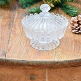 Baccarat sugar bowl, "alternating ribs" model