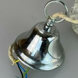 60s 70s lamp hanging lamp ball lamp bubble chrome glass space age design