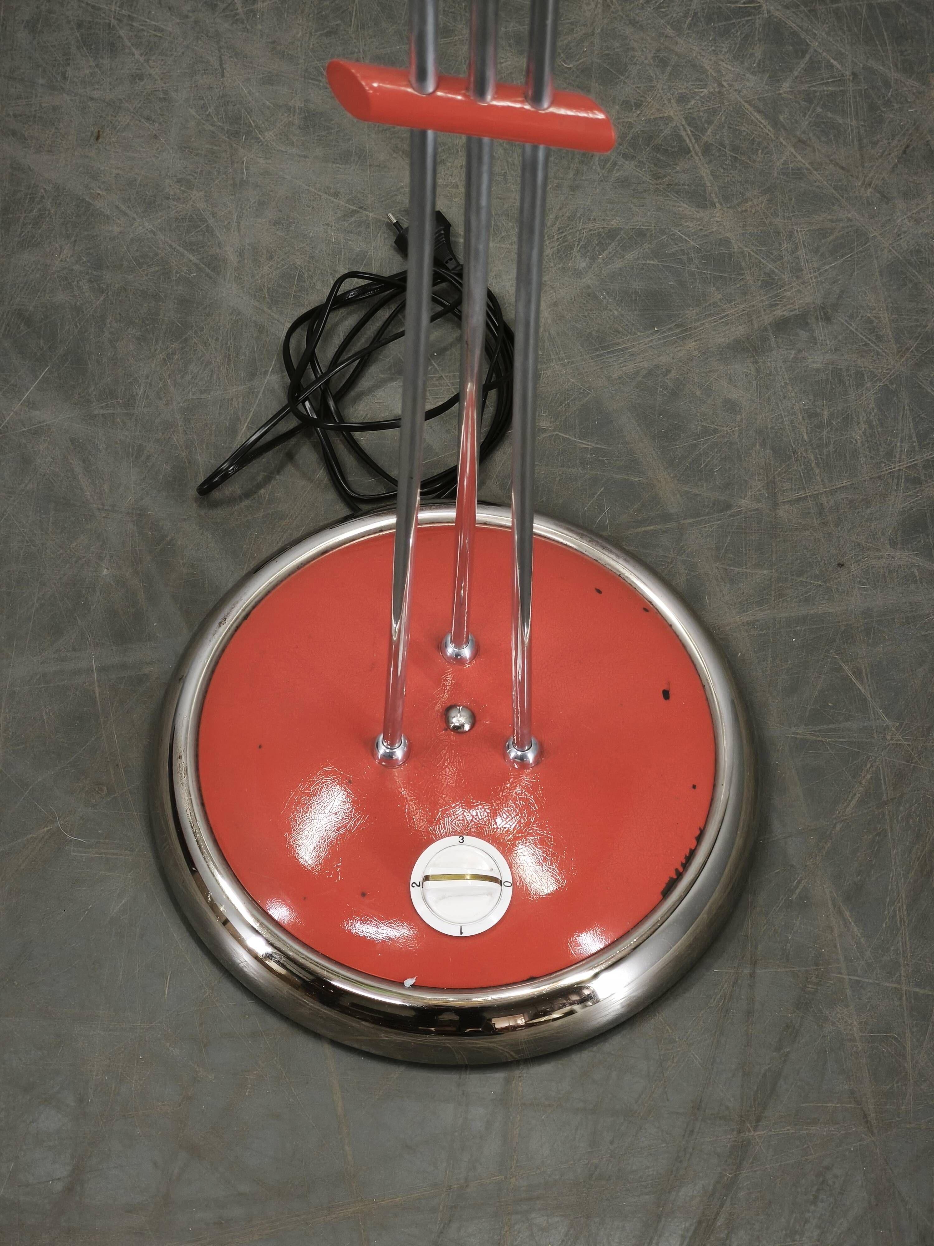 Rare German Adjustable Three-Light Floor Lamp, 1960s