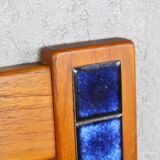 Danish Teak Console and Mirror, 1960s