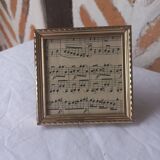 Square golden photo frame