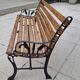 Garden bench cast iron and wood