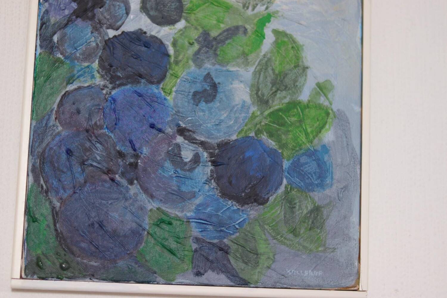 Swedish Oil on Canvas – “Blue Berries” by Martin Kallerup