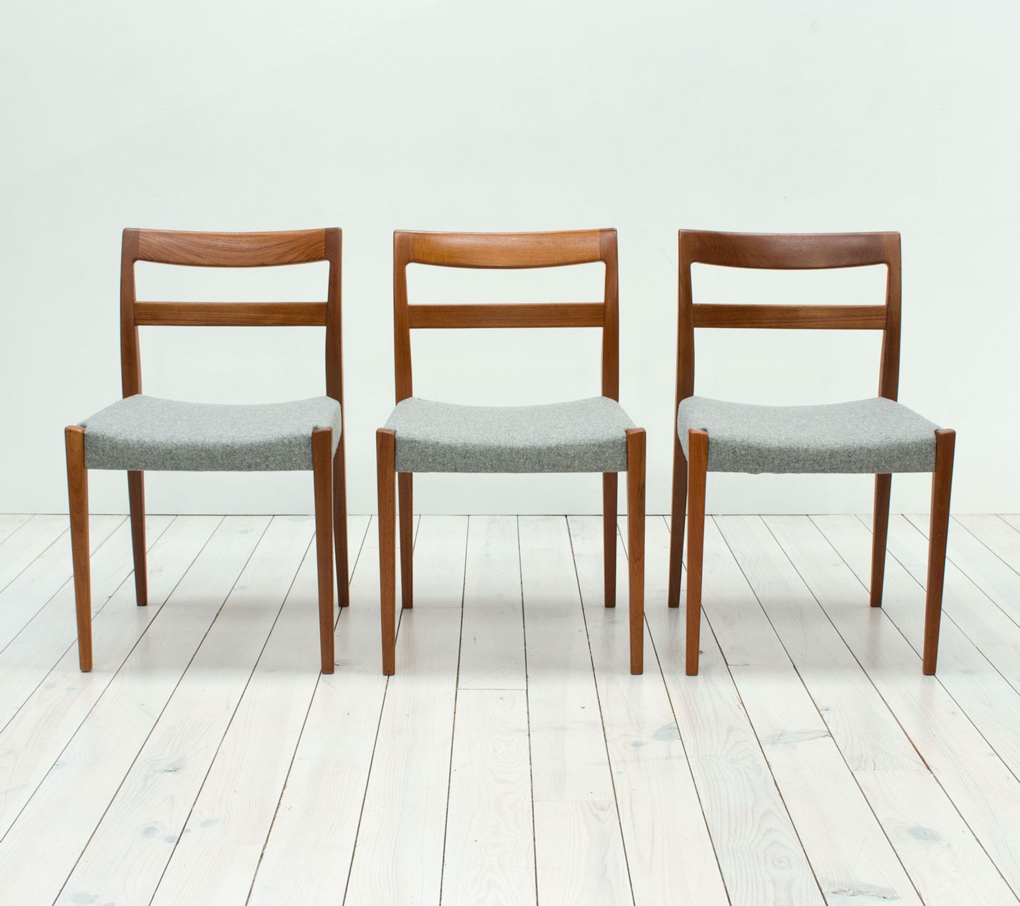 1960s Swedish garmi teak dining chairs by Nils Jonsson for Troeds, set of 6