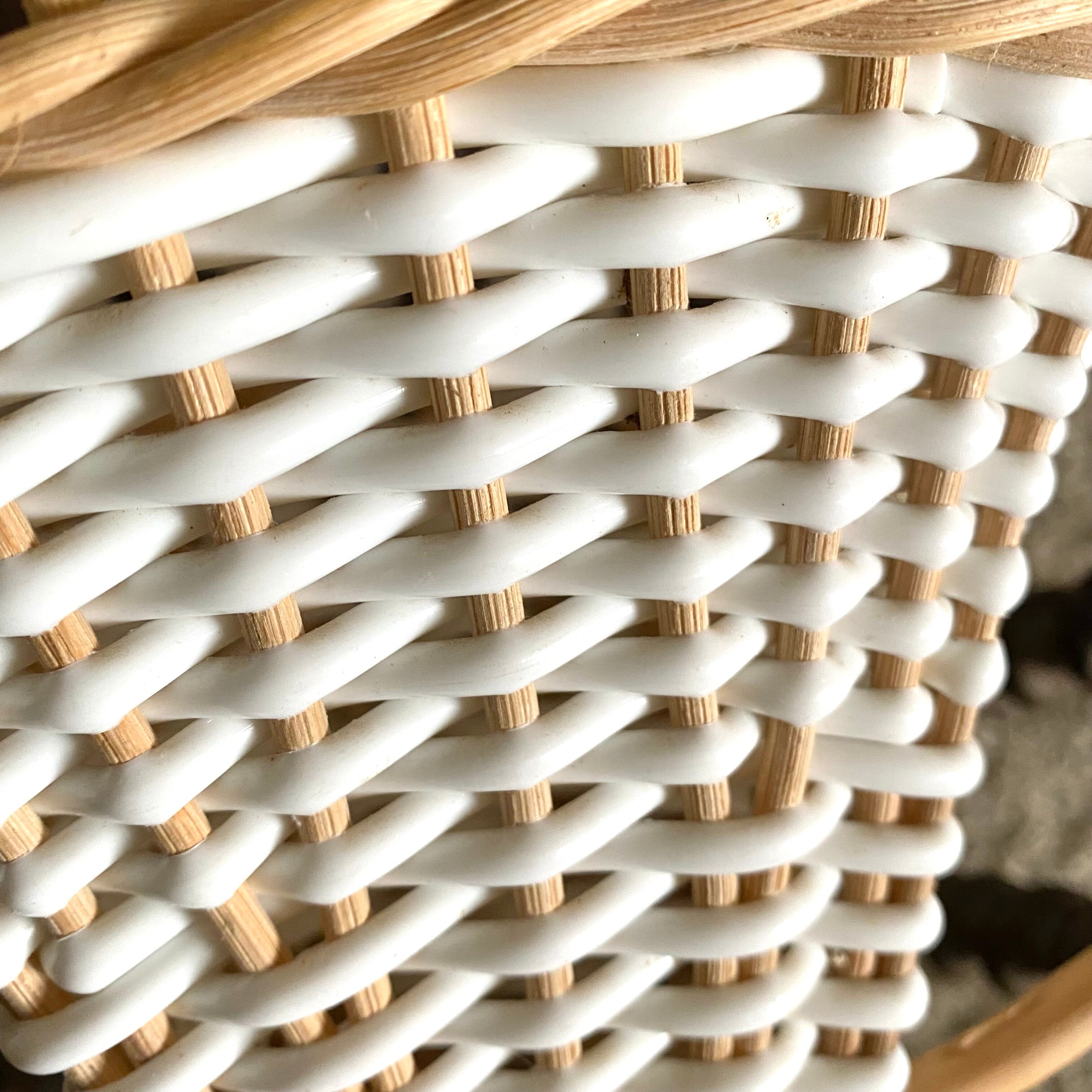 Vintage rattan basket