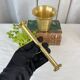 Large brass mortar with pestle