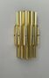 Vintage bent karlby "pan" wall lamp, brass, lyfa denmark 1960