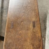 Paire de bancs anciens en chêne