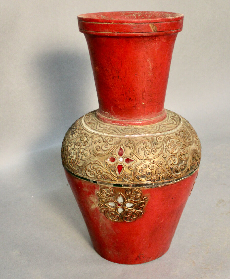 Pair of vases in cooked earth Asia