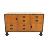 Scandinavian birch chest of drawers, Axel Larsson, Bodafors, Sweden, 1960