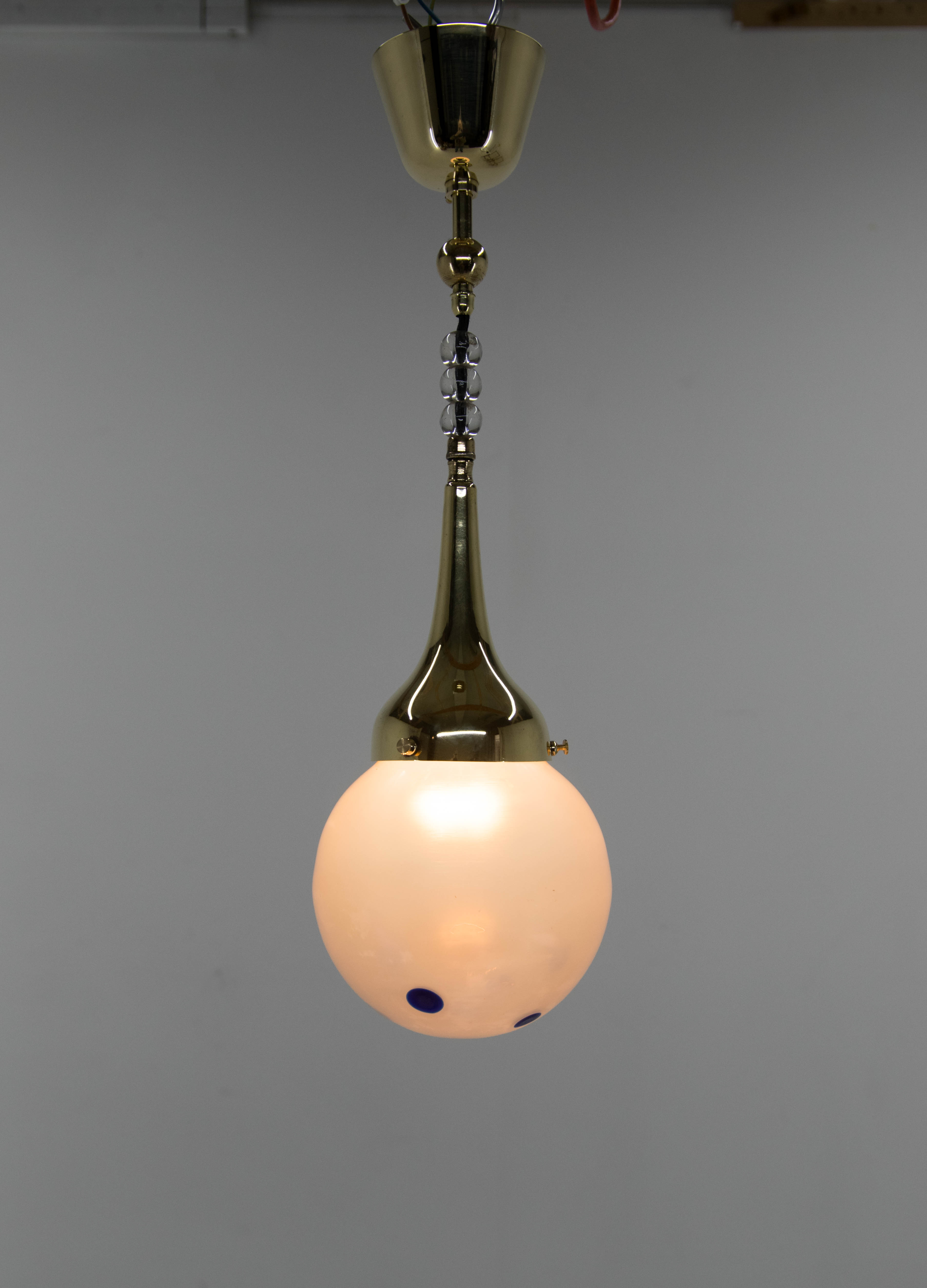 Art nouveau pendant lamp, 1920s