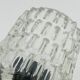 Pair of vintage wall lights with textured glass, attributed to Maison Arlus.