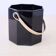Arcoroc "Octime" black vintage ice bucket