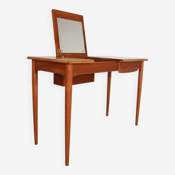 Coiffeuse ou bureau vintage en teck par Hjerm Mobelfabrik, 1960 Danemark