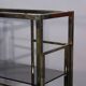 Etagère post-moderne en laiton doré, Italie 1970s