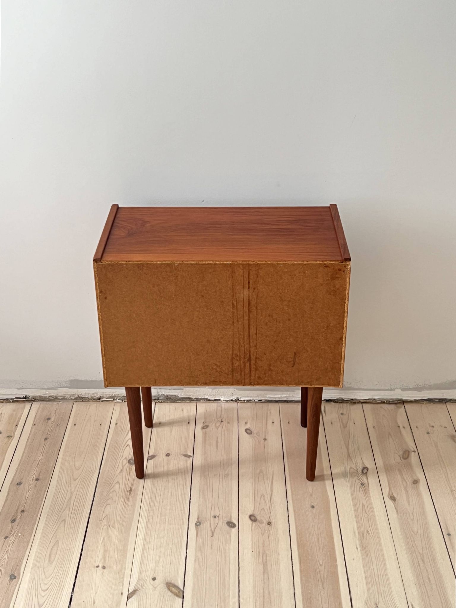 Danish vintage set of chest of drawers and mirror, teak, 1960s