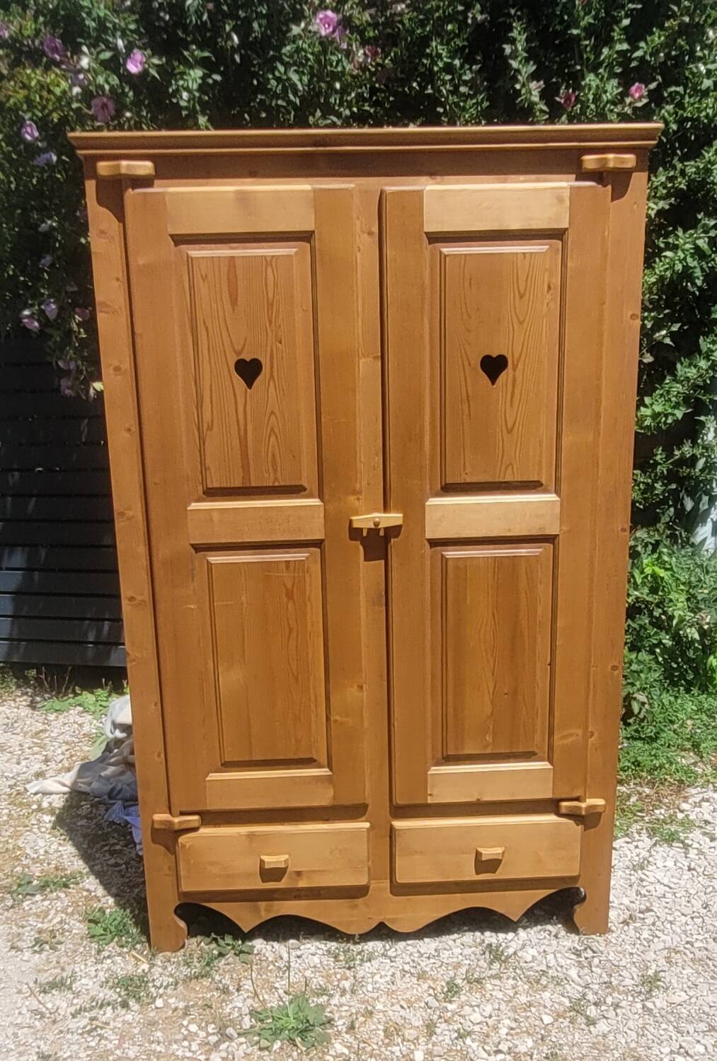 Mountain-style fir cabinet