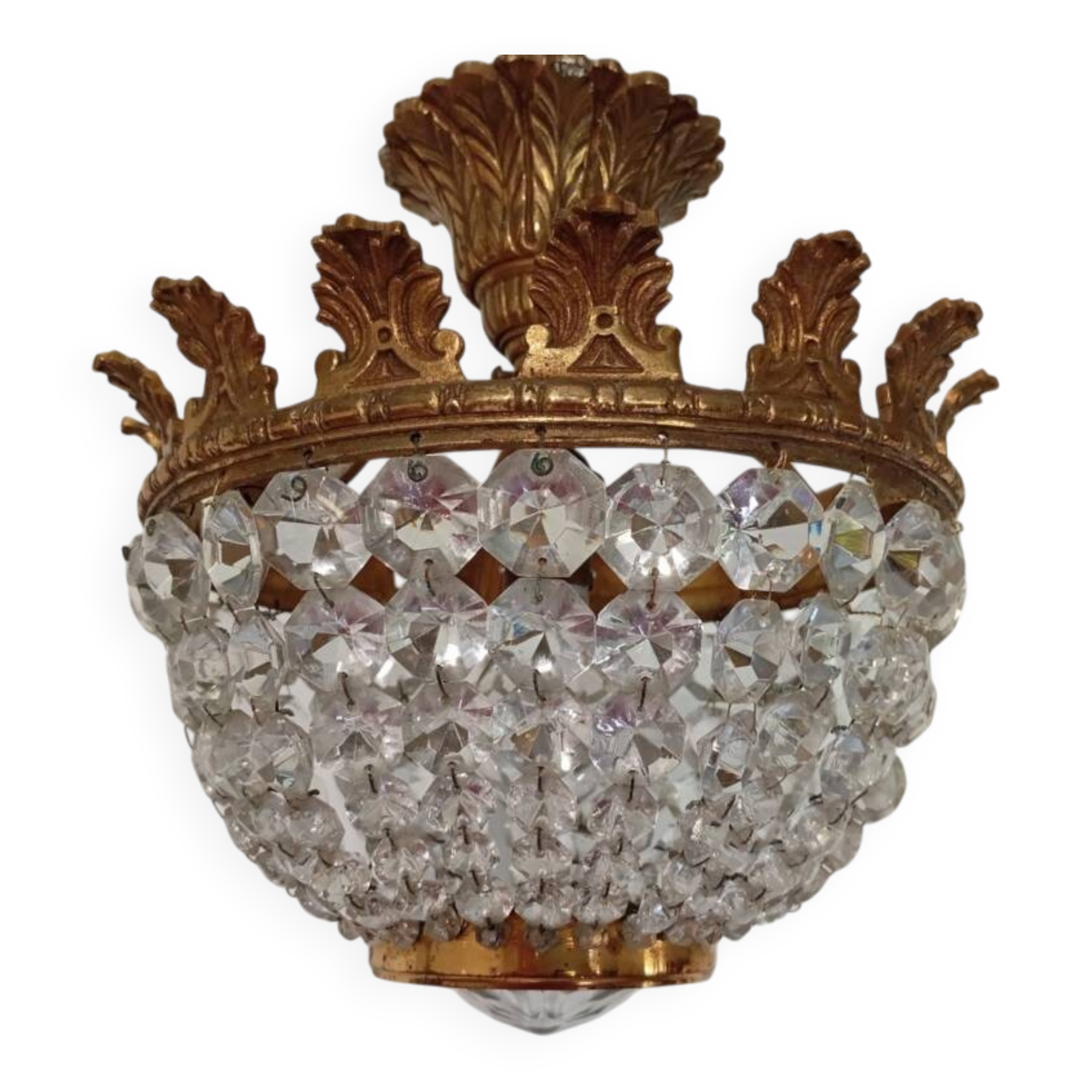 1960s crystal chandelier