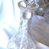 Beautiful crystal carafe with a beautiful worked crystal stopper