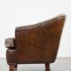 Stylish armchair with a unique design and beautiful finish, made of leather
