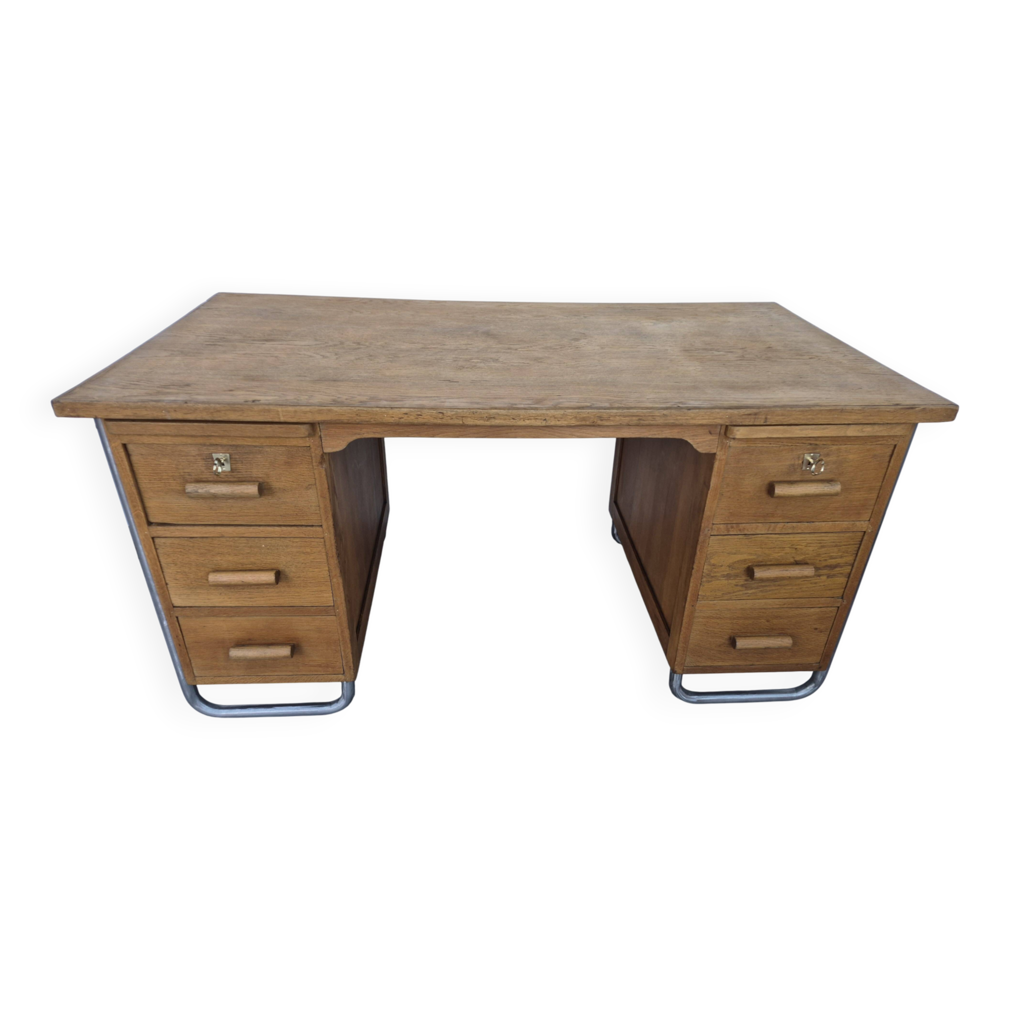 Old vintage industrial desk