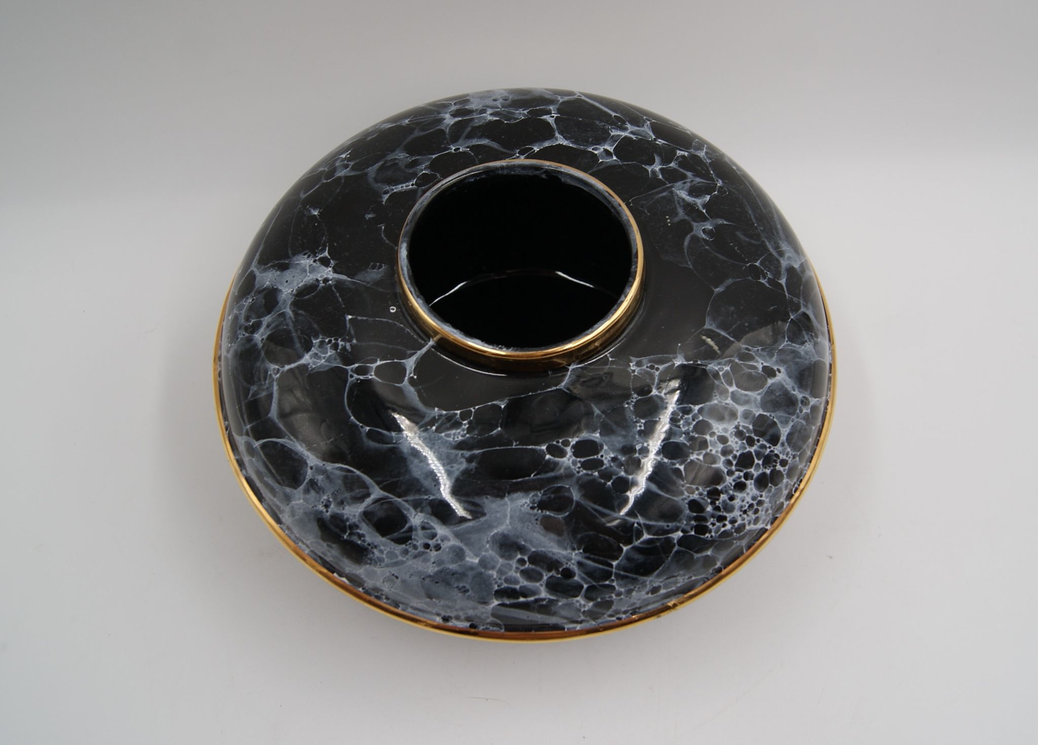 Vase toupie céramique art déco vintage