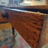 Large solid oak farmhouse table with two drawers 260 cm x 100 cm