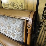 Directoire style upholstered bed