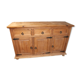 3-door sideboard in aged tinted pine