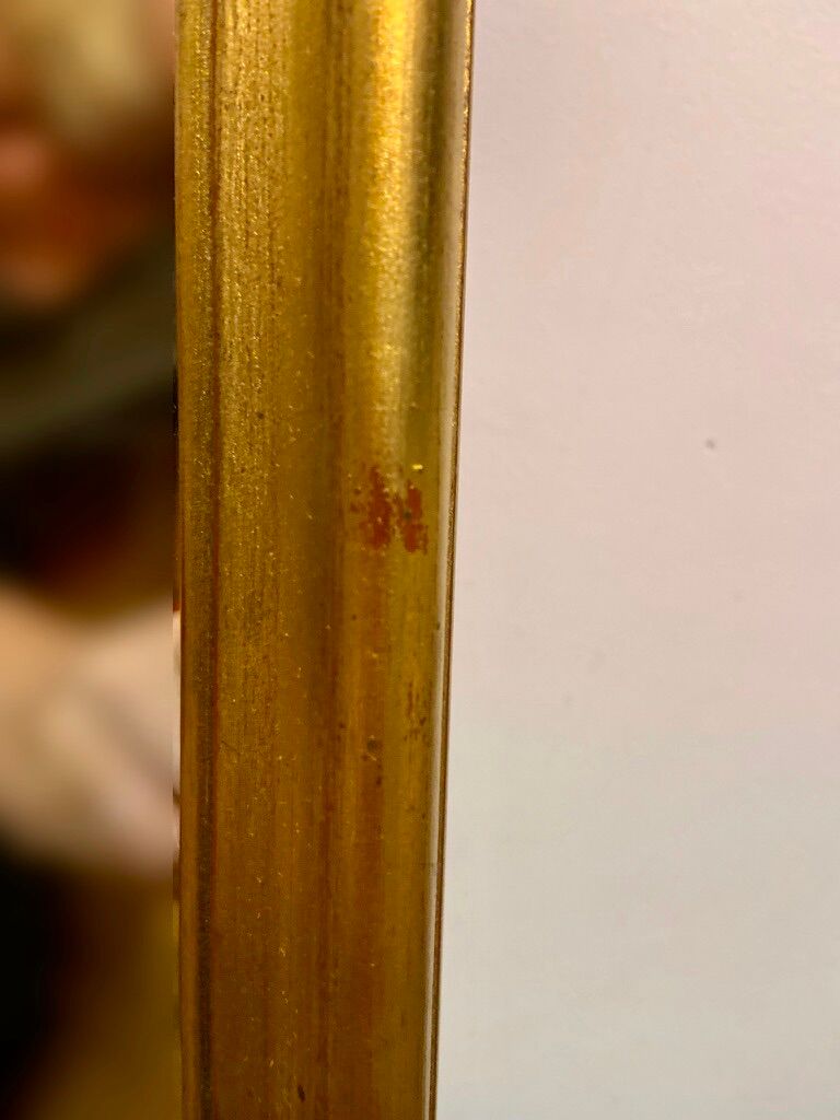 Large gilded old mirror 77x130cm