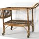 Vintage bamboo bar trolley from 50s. Made in Italy