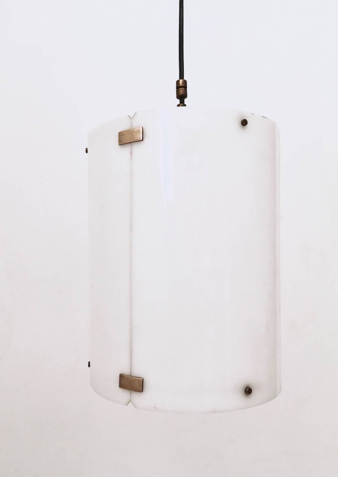 Adjustable Cylinder Pendant Mod. 437 by Tito Agnoli Produced by O-Luce, Ita