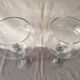 Duo of Vases Giant Cocktail Glasses Tealight Holders Cups on Blown Crystal Stand