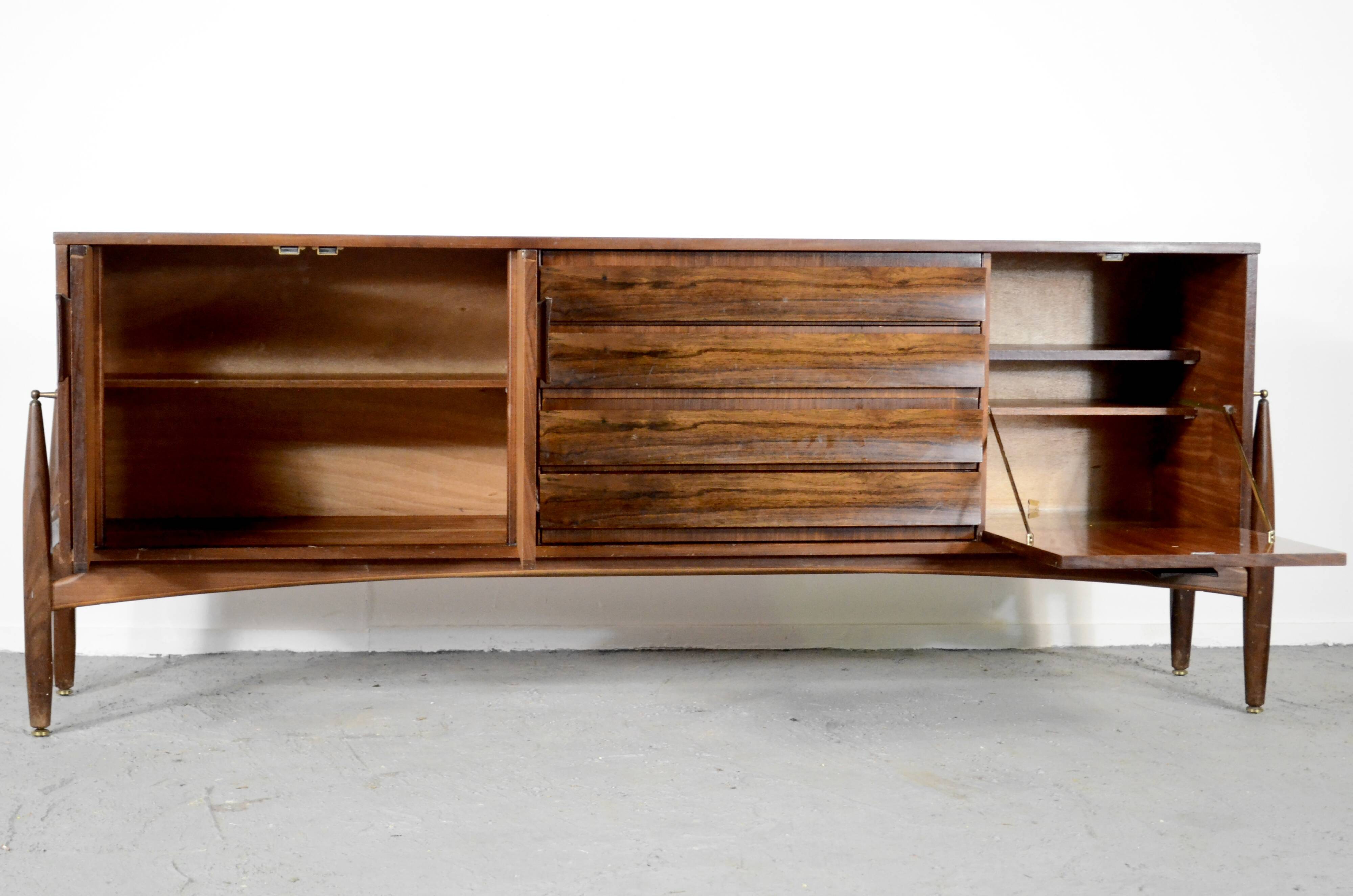 Very Rare Vintage Midcentury Elliots Of Newbury Afromosia Sideboard.