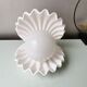 Vintage ceramic table lamp oyster with pearl, eighties