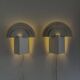 Large Geometric Model 6688 'No Neon' Wall Lamps By Olle Andersson For Boréns, Sweden 1980S