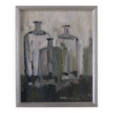 Gunnar Persson still life painting | Oil on panel | 1969