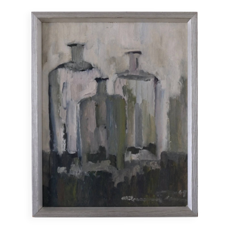 Gunnar Persson still life painting | Oil on panel | 1969
