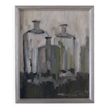 Gunnar Persson still life painting | Oil on panel | 1969