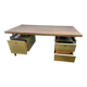 Bureau en palissandre et metal