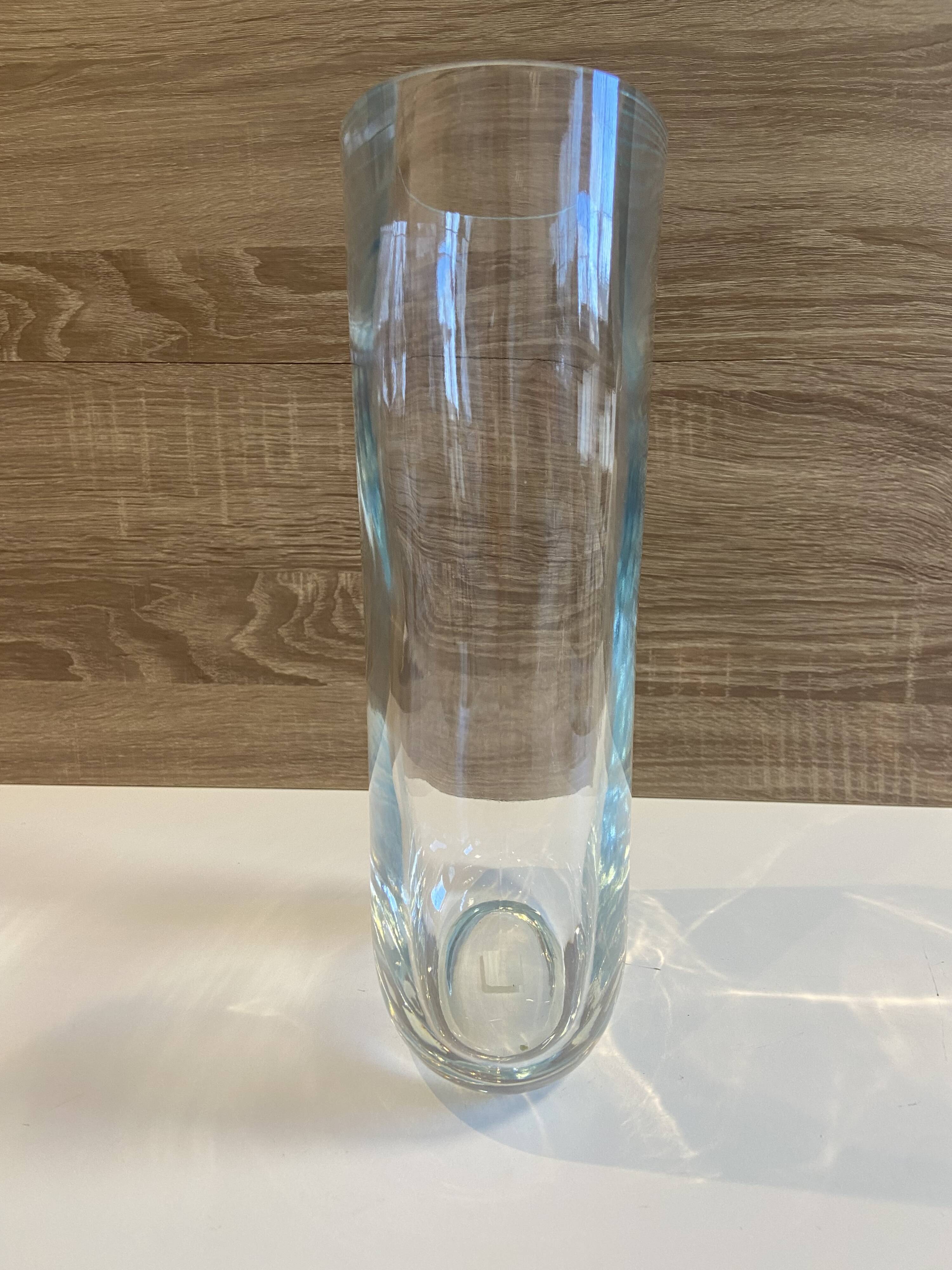 Elegant Oval Vase or Tealight Holder in Crystal Glass Decorative Art